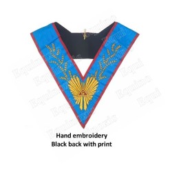 Masonic Officer's collar – AASR – Worshipful Master – Acacia 224 leaves – Hand embroidery