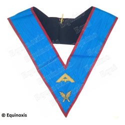 Masonic Officer's collar – AASR – Senior Warden – Hand embroidery