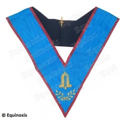Masonic Officer's collar – AASR – Junior Warden – Machine embroidery