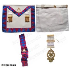 Ensemble de Compagnon de l'Holy Royal Arch – Leather apron + Sash + Medal