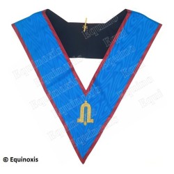 Masonic collar – Scottish Rite (AASR) – Junior Warden – GLNF – Machine embroidery