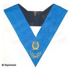 Masonic Officer's collar – Groussier French Rite – Organist – Machine embroidery