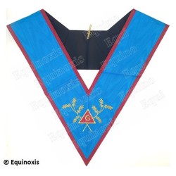Masonic collar – Scottish Rite (ASSR) – Worshipful Master –GLNF – Machine embroidery