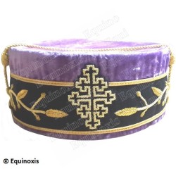 Masonic hard hat – Scottish Rite (AASR) – 33rd degree – Grand Commander – Lilas – Size 57