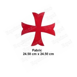 Red Templar cross to be sewn – PVC