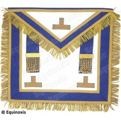Leather Masonic apron – GLCI – Grande tenue provinciale – Hand embroidery