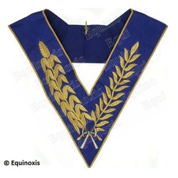 Masonic collar – GLCI – Grande tenue nationale – Machine embroidery