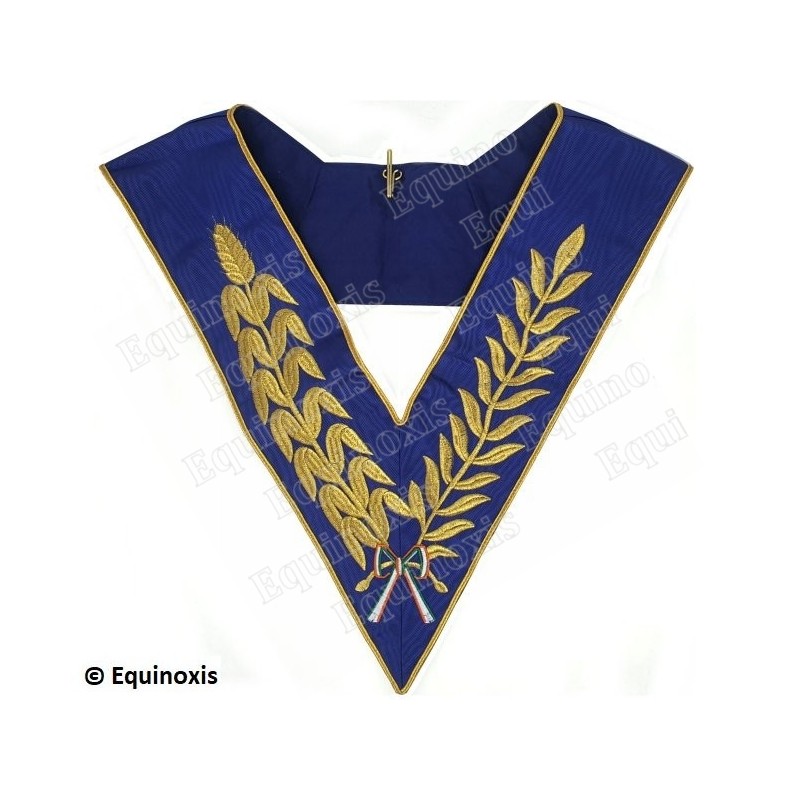 Sautoir maçonnique moiré – GLCI – Grande tenue nationale - Brodé machine