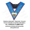 Masonic Officer's collar – ASSR – Worshipful Master – Acacia 108 leaves + Name of the Lodge – Machine-embroidered