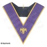 Masonic collar – Memphis-Misraim – 95th degree – Gold eagle against purple background