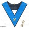 Masonic collar – 4th degree with Z – Scottish Rite (ASSR) – Machine embroidery + Clé ivoire
