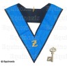 Masonic collar – Scottish Rite (AASR) – 4th degree with Z – Hand embroidery + Clé ivoire