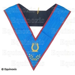 Masonic collar – Scottish Rite (AASR) – Organist – Machine embroidery