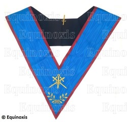Masonic collar – Scottish Rite (AASR) – Master of Ceremonies – Machine embroidery