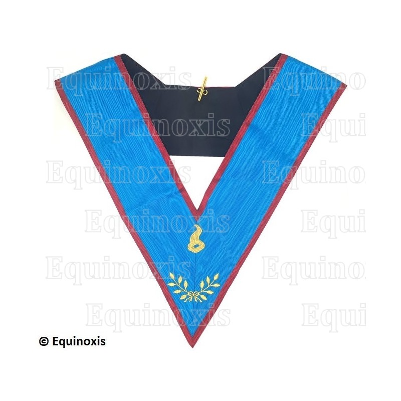 Masonic collar – Scottish Rite (AASR) – Master of Banquets – Machine embroidery