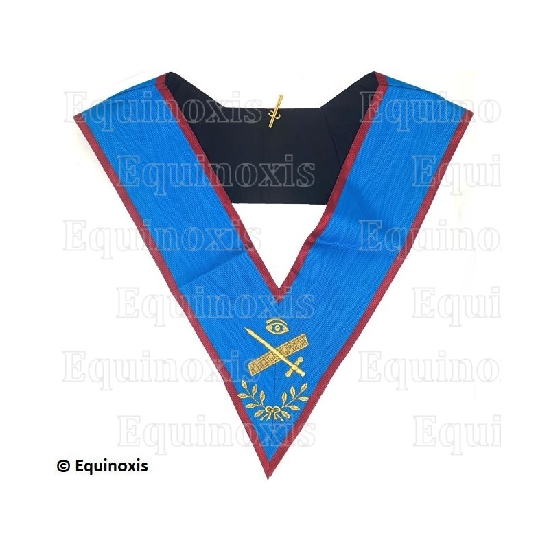 Masonic collar – Scottish Rite (AASR) – Expert – Machine embroidery