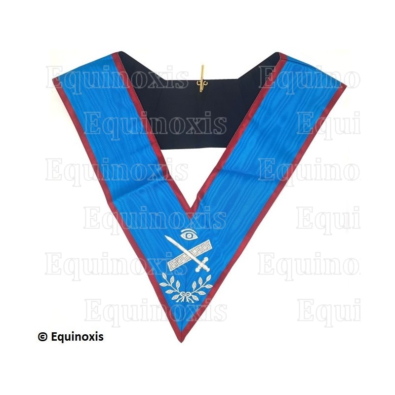 Masonic collar – Scottish Rite (AASR) – Junior Expert – Machine embroidery