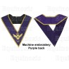 Masonic collar – Grand Ordre Egyptien du GODF – 33rd degree – Machine embroidery