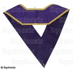 Masonic collar – Grand Ordre Egyptien du GODF – 33rd degree – Machine embroidery