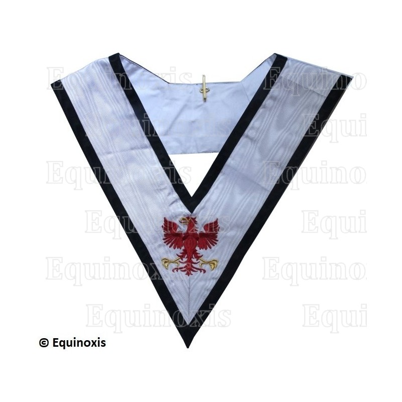 Masonic collar – Grand Ordre Egyptien du GODF – 12ème degré – Hand embroidery