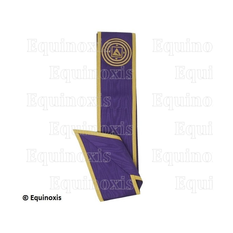 Masonic sash – Grand Ordre Egyptien du GODF – Master Mason – Square-and-compass + JB