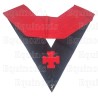 Sautoir maçonnique moiré – REAA – 18ème degré – Croix potencée noire – Brodé machine