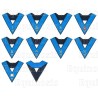 Masonic Officers' collars – Scottish Rite (AASR) – 4th degree – Set of 9 Officers – Machine embroidery