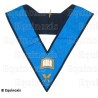 Masonic collar – 4th degree – Orator – Scottish Rite (AASR) – Mourning back – Hand embroidery