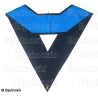 Masonic collar – 4th degree – Juinor Warden – Scottish Rite (AASR) – Mourning back – Hand embroidery