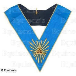 Masonic collar – Worshipful Master – Groussier French Rite – Grand Glory – Hand embroidery