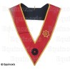 Masonic collar – Grand French Chapter Grand Officer Actif – Acien Très Sage – Hand embroidery