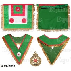 Set of Deputy Master – Scottish Master – Leather apron + Collar + Jewel