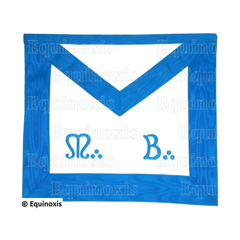 Vinyl Masonic apron – Groussier French Rite – Master Mason – MB