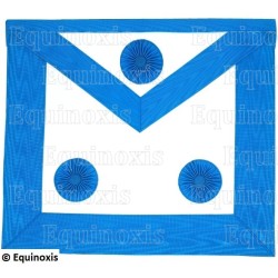 Vinyl Masonic apron – Groussier French Rite – Master Mason – 3 rosettes