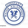 Badge GLNF – Petite tenue provinciale – Assistant Grand Secretary – Maine Atlantique – Machine embroidery