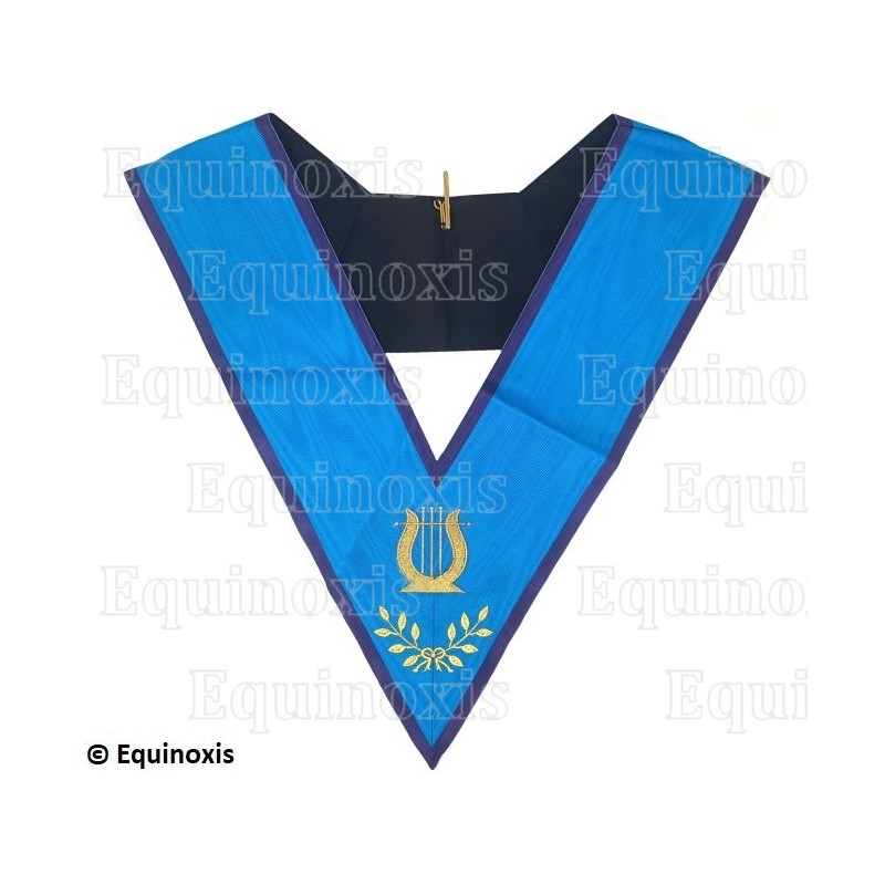 Masonic collar – Memphis-Misraim – Organist – Machine embroidery