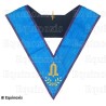 Masonic collar – Memphis-Misraim – Junior Warden – Machine embroidery