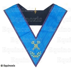 Masonic collar – Memphis-Misraim – Treasurer – Machine embroidery