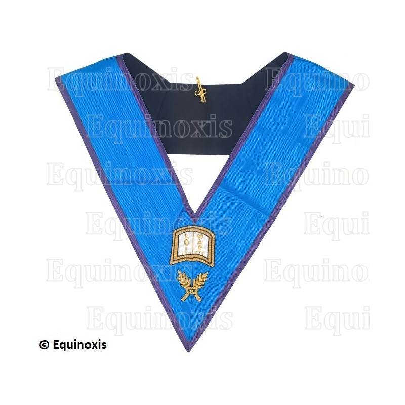 Masonic collar – Memphis-Misraim – Orator – Hand embroidery