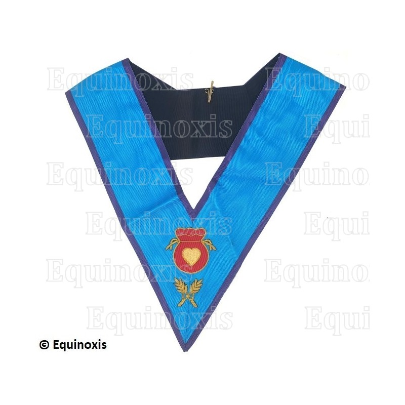 Masonic collar – Memphis-Misraim – Almoner – Hand embroidery