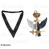 Set black collerette + eagle – Scottish Rite (AASR) – 30th degree – Knight Kadosh