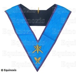 Masonic collar – Memphis-Misraim – Master of Ceremonies – Hand embroidery