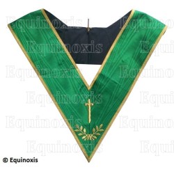 Masonic collar – Rite of Cerneau – Tyler – Machine embroidery