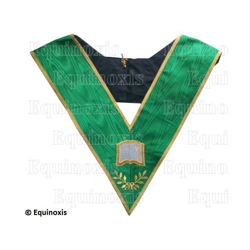 Masonic collar –  Rite de Cerneau – Orator – Machine embroidery