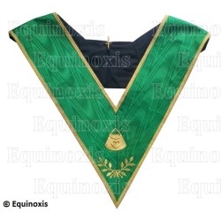 Masonic collar – Rite de Cerneau – Almoner – Machine embroidery