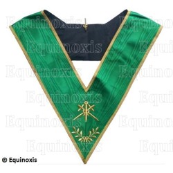 Masonic collar – Rite de Cerneau – Master of Ceremonies – Machine embroidery