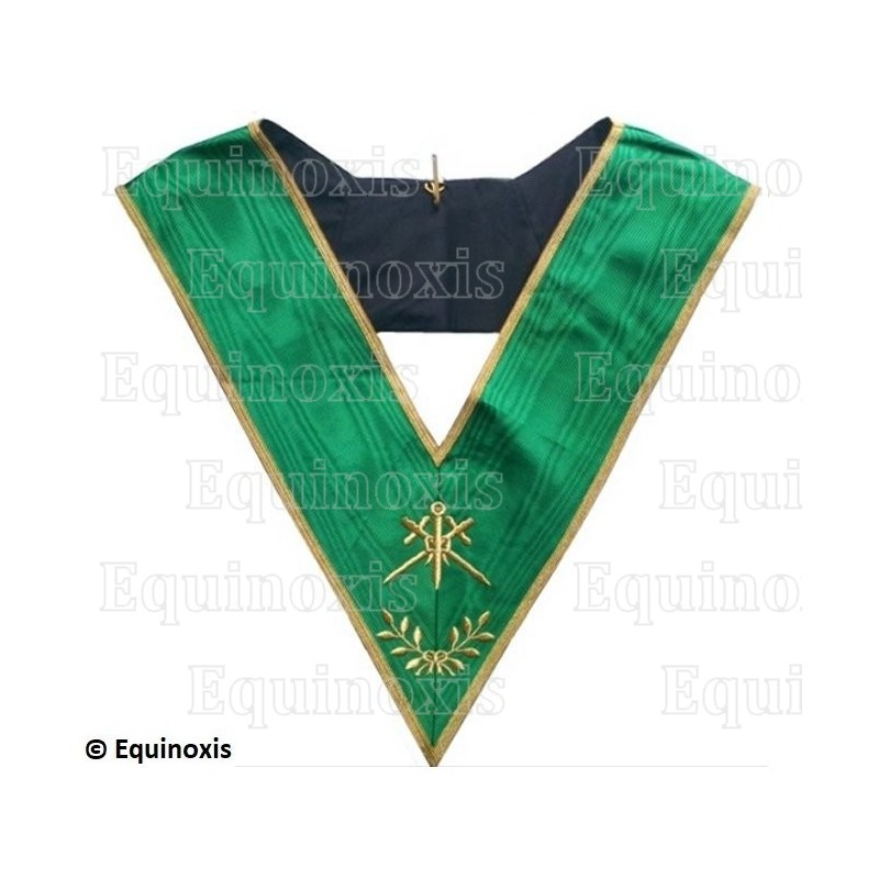 Masonic collar – Rite de Cerneau – Master of Ceremonies – Machine embroidery