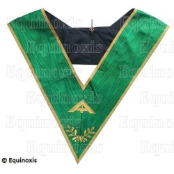 Masonic collar – Rite of Cerneau – Senior Warden – Machine embroidery