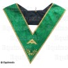 Masonic collar – Rite of Cerneau – Senior Warden – Machine embroidery