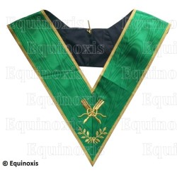 Masonic collar – Rite of Cerneau – Secretary – Machine embroidery